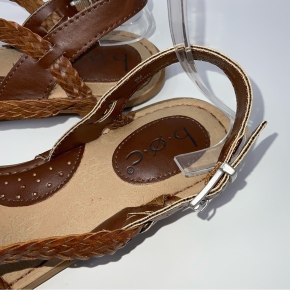 b.o.c. Dena Leather Sandals Brown Size9 - Picture 6 of 7